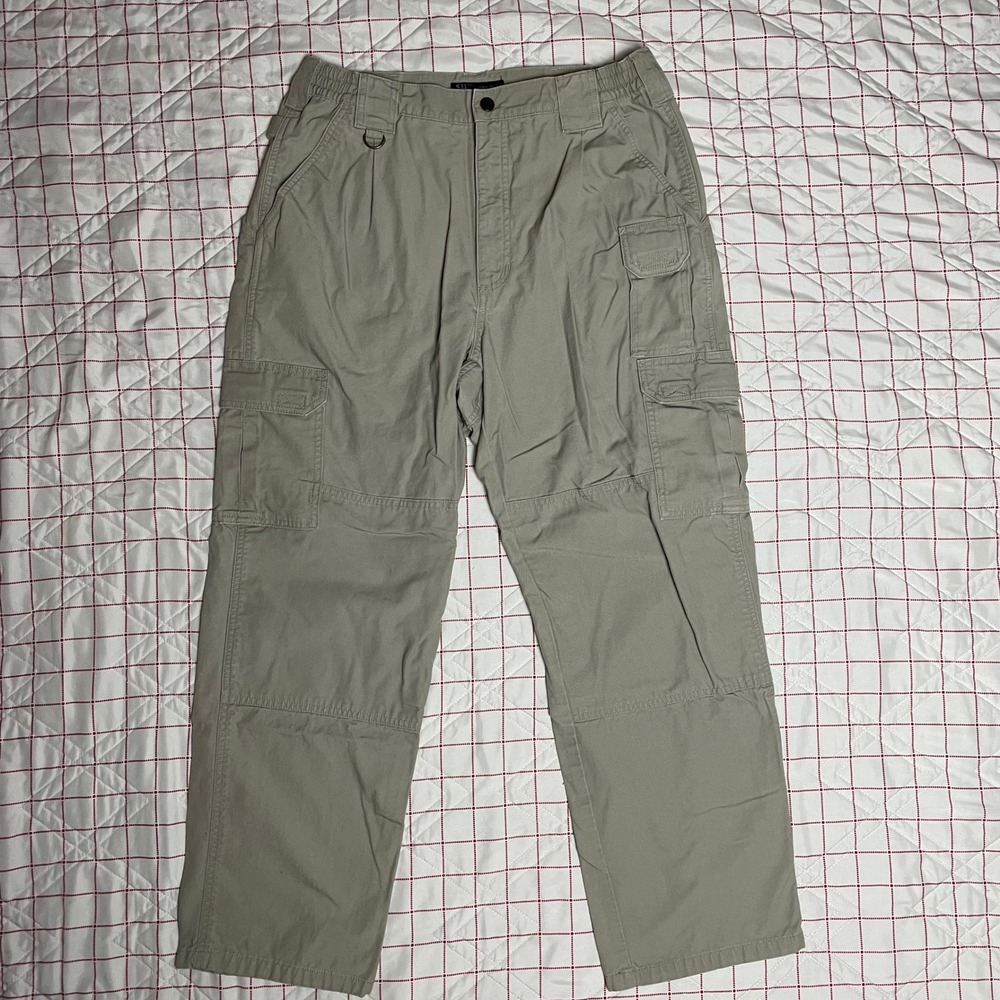 5.11 Tactical Series Cargo Pants Khaki Men's 34x29 Style 74251 Cotton